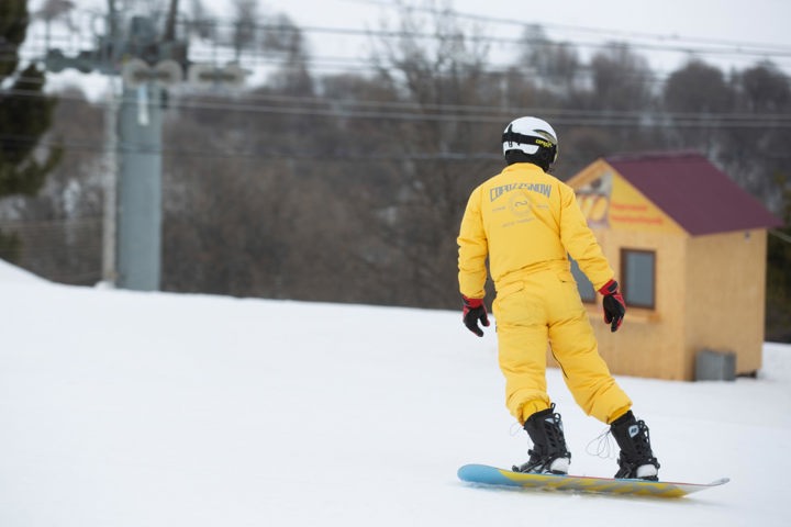 Snowboarder On A Snowy Slope Original 2324122Sitegallery